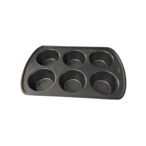 Wilton 6-Cup XL Muffin Pan Nonstick 2" Depth Heavy-Duty Bakeware